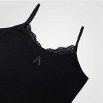 تاپ بندی زنانه یقه گیپور مشکی