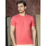 تیشرت یقه گرد ساده رنگی مردانه