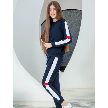 ست دخترانه بلوز آستین بلند و شلوار دمپاکش