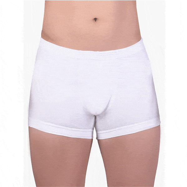 شورت نیم پا مردانه کمرکش لیفه ای سفید