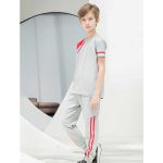 ست پسرانه تیشرت نواردوزی و شلواردمپا کش