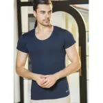 زیرپوش مردانه نیم آستین ساده رنگی