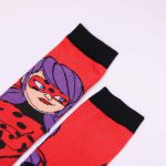 جوراب مچی دخترانه طرح دختر کفشدوزکی