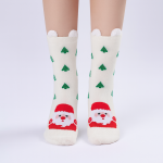 جوراب زنانه بابانوئلی ساق کوتاه