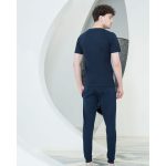 ست تیشرت مردانه تکه دوزی و شلوار تکه دوزی مچدار