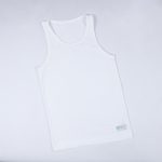 زیرپوش دخترانه رکابی سفید ساده