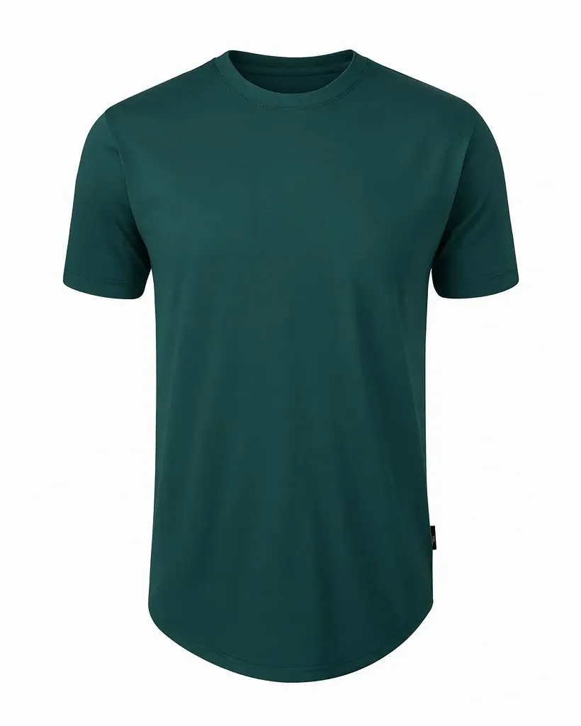 تیشرت بیسیک مردانه زارا رنگ سبز تیره