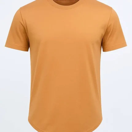 تیشرت بیسیک مردانه زارا رنگ عسلی