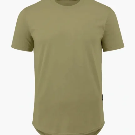 تیشرت بیسیک مردانه زارا رنگ سبز زیتونی