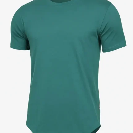 تیشرت بیسیک مردانه زارا رنگ سبز خزه ای