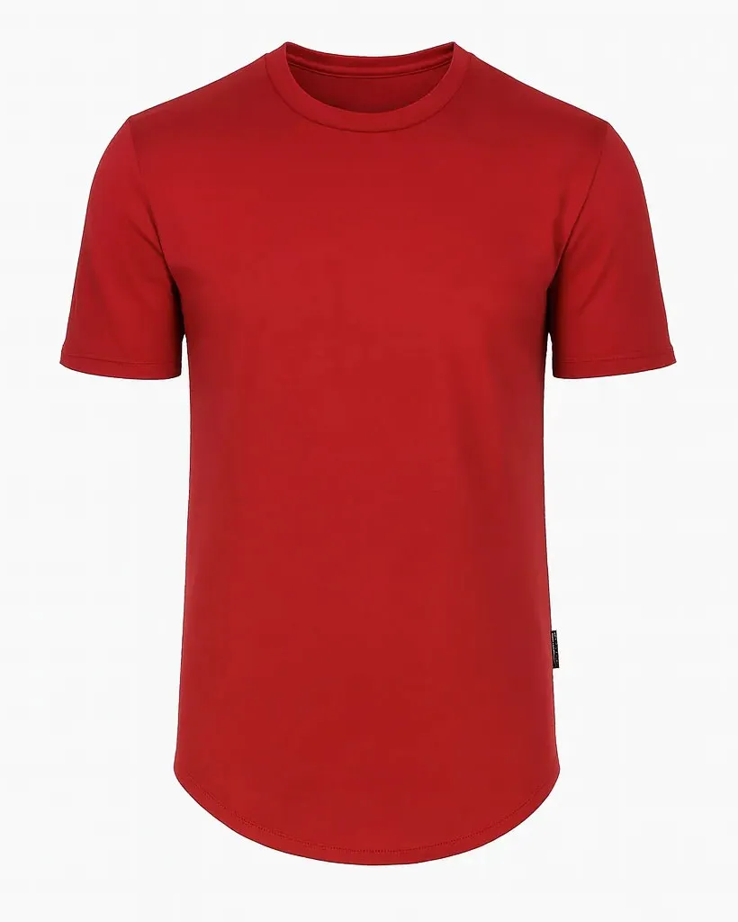 تیشرت بیسیک مردانه زارا رنگ زرشکی