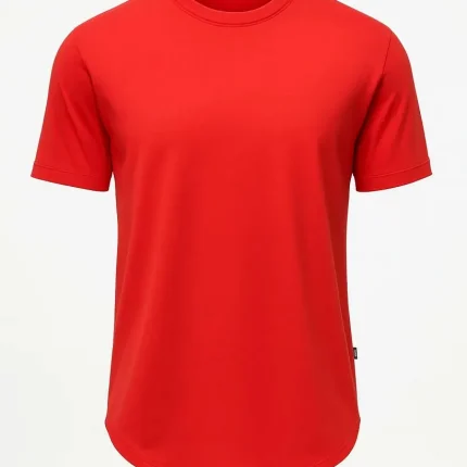 تیشرت بیسیک مردانه زارا رنگ قرمز