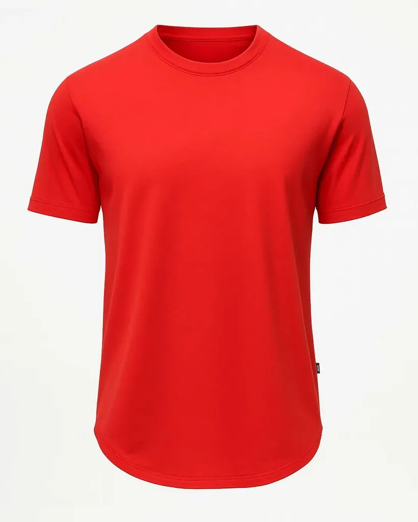تیشرت بیسیک مردانه زارا رنگ قرمز