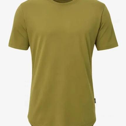 تیشرت بیسیک مردانه زارا رنگ سبز ارتشی