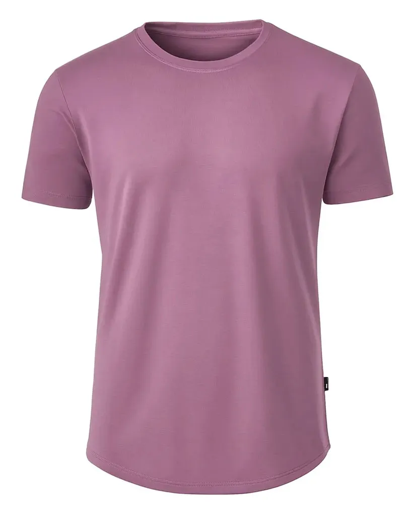 تیشرت بیسیک مردانه زارا رنگ ارکیده سیر