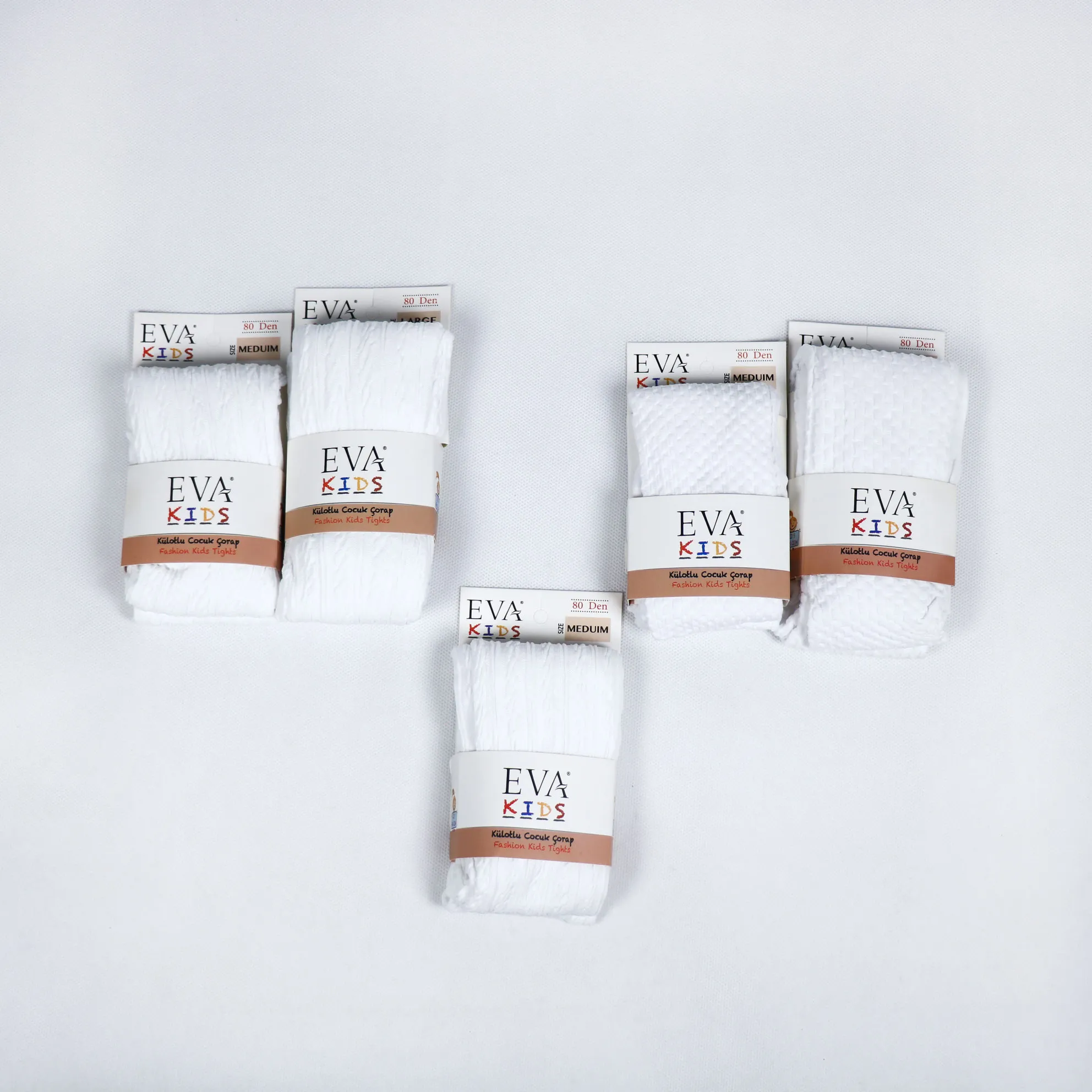 جوراب شلواری بچگانه رنگ سفید