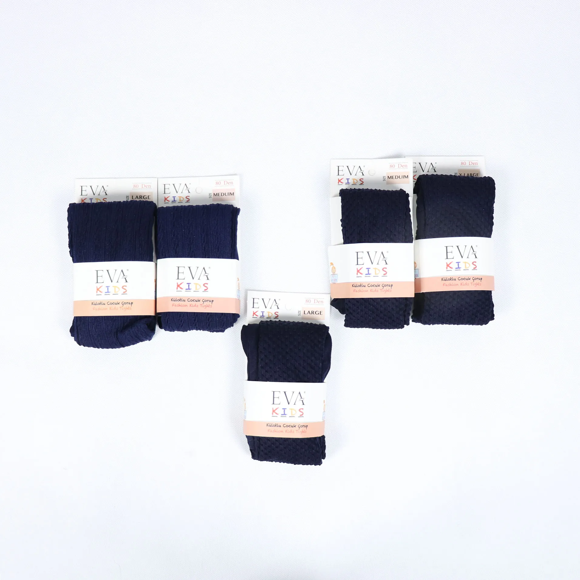 جوراب شلواری بچگانه رنگ سرمه ای