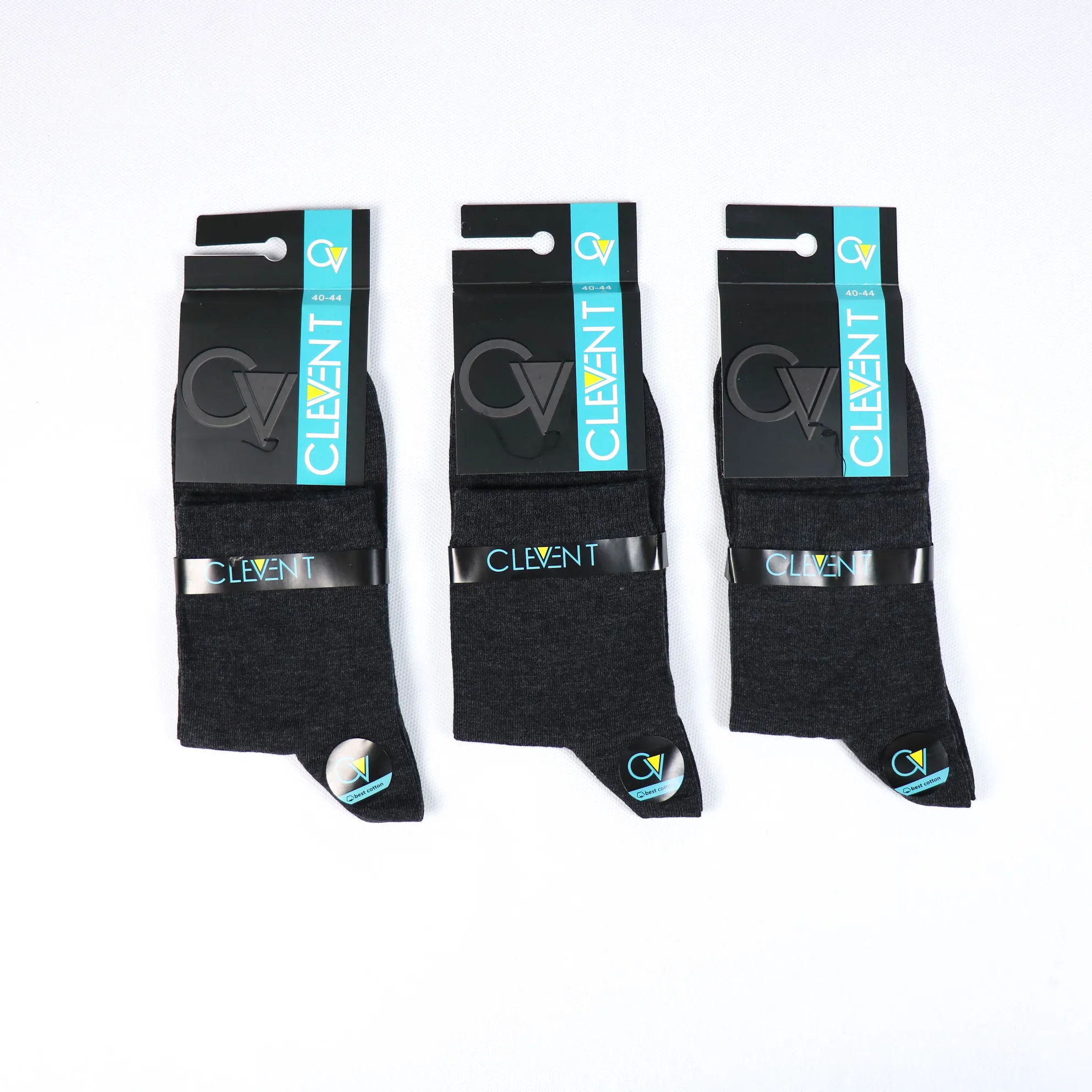 جوراب نیم ساق مردانه کلونت رنگ زغالی