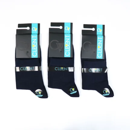 جوراب نیم ساق مردانه کلونت رنگ سرمه ای