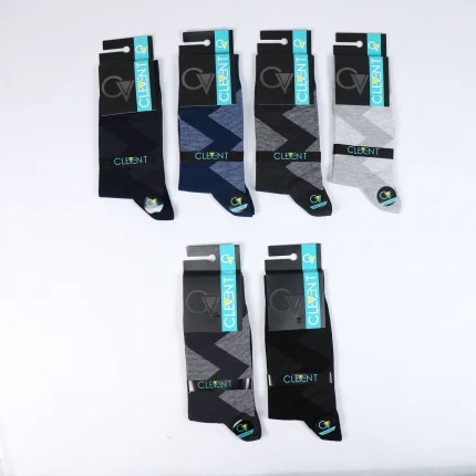 جوراب مردانه ساق دار مردانه کلونت طرح لوزی