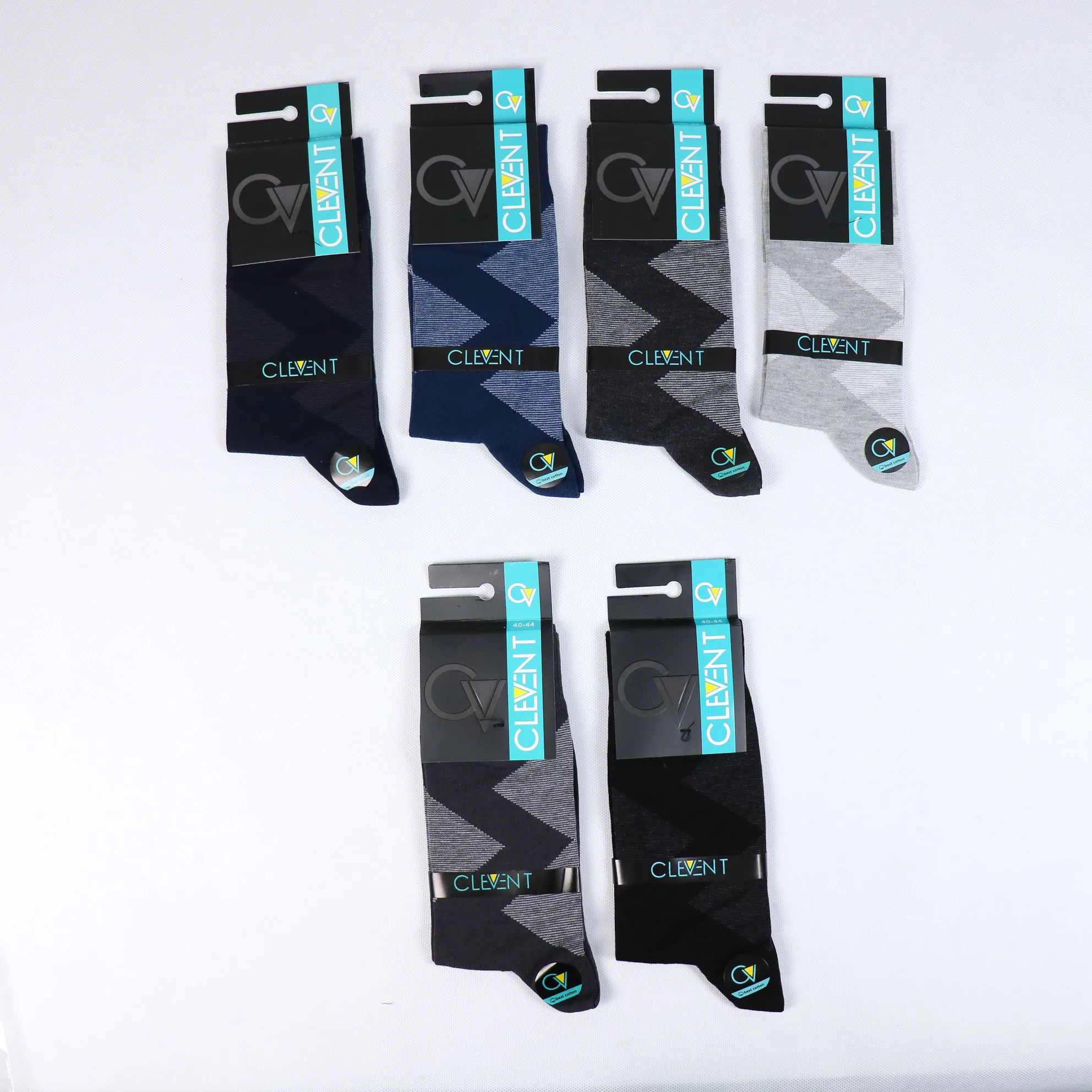 جوراب مردانه ساق دار مردانه کلونت طرح لوزی