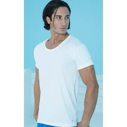 زیرپوش نیم آستین سفید مردانه بلکس