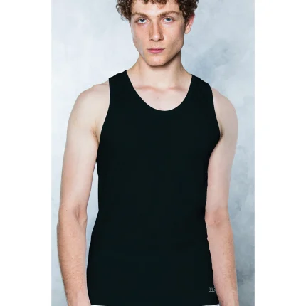 زیرپوش رکابی مشکی مردانه بلکس