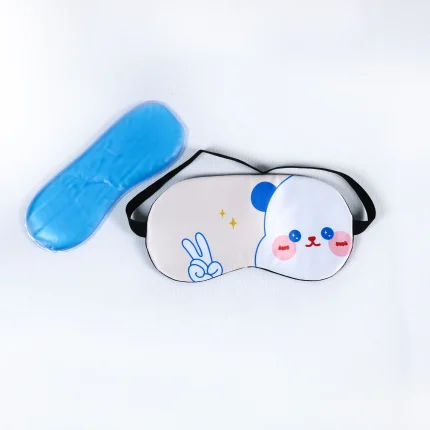 چشم بند عروسکی کمپرسی طرح خرس کرم