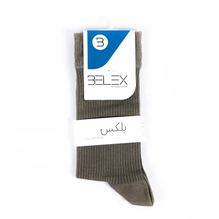 جوراب ساقدار مردانه راه راه بلکس