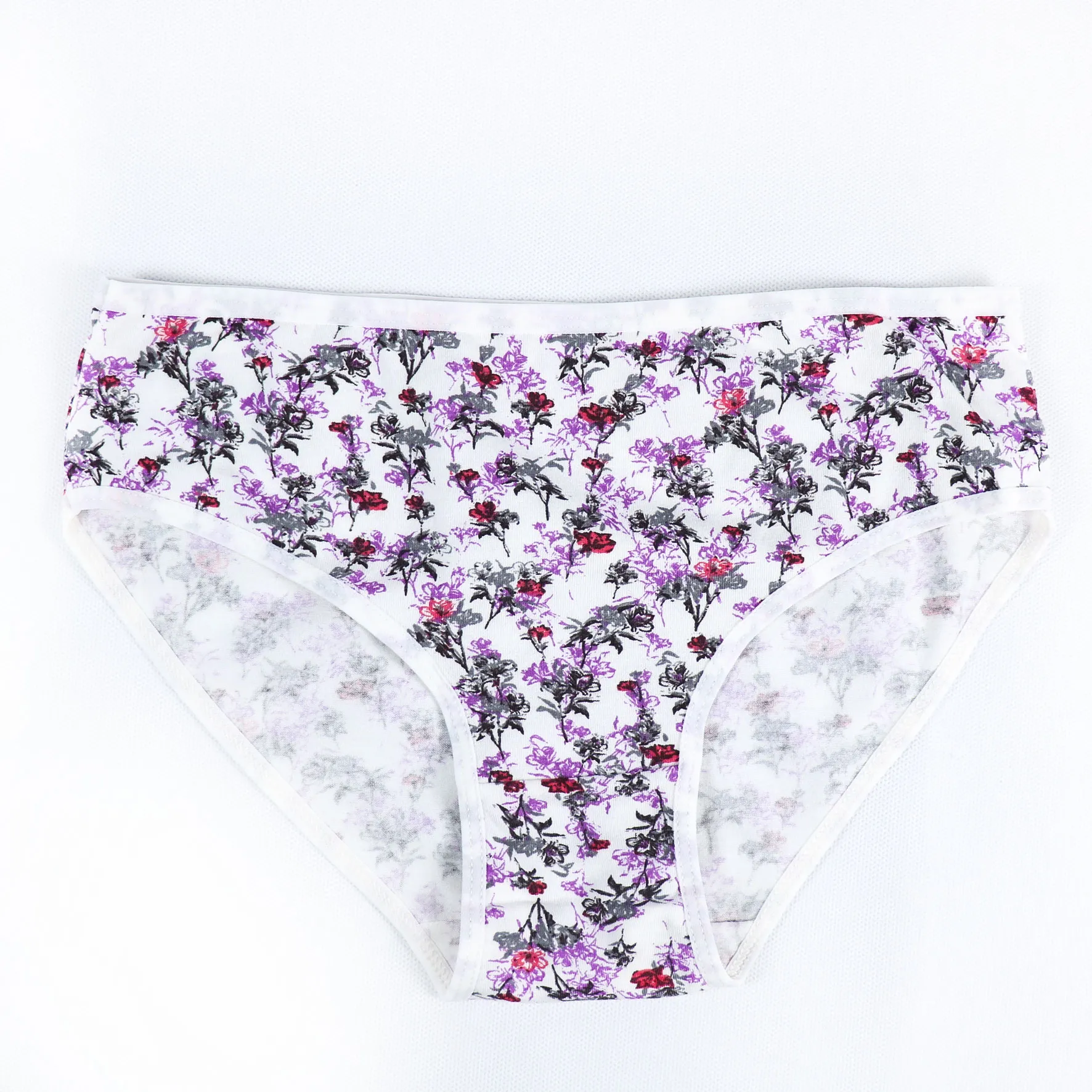 شورت اسلیپ زنانه نیکوتن پوش طرح گل بنفش