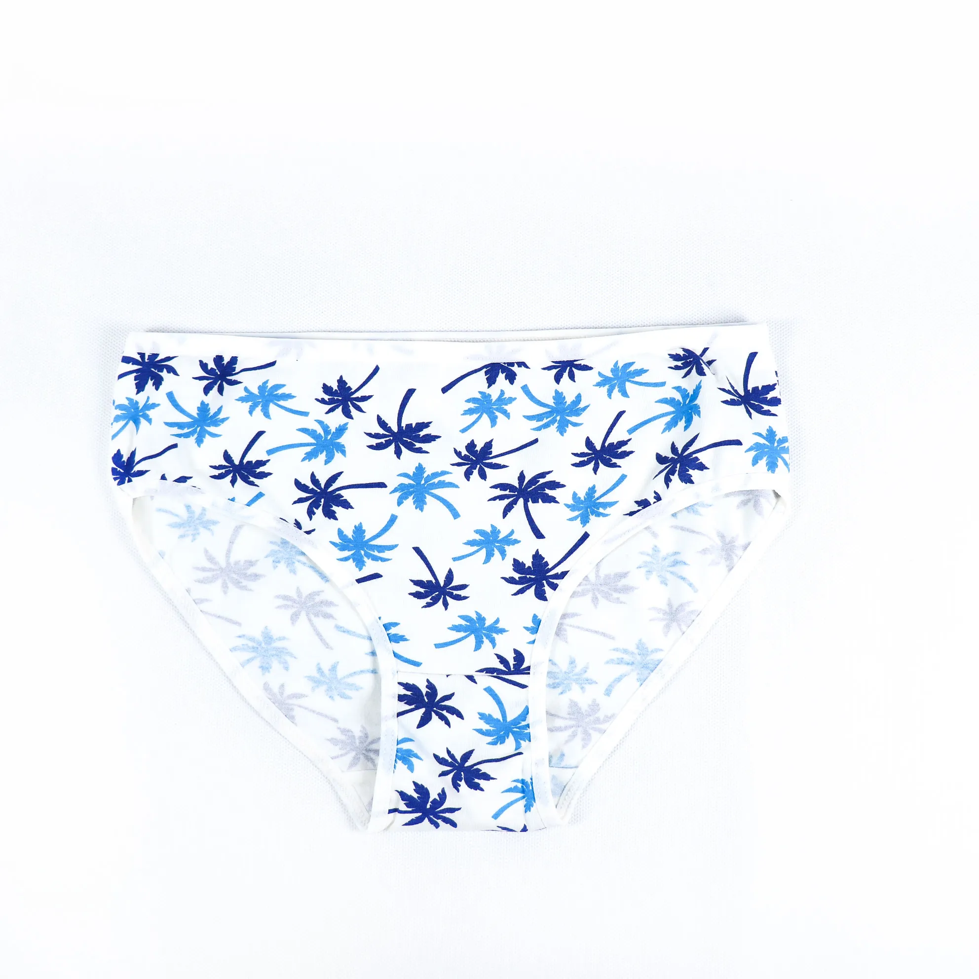 شورت اسلیپ زنانه نیکوتن پوش طرح برگ آبی