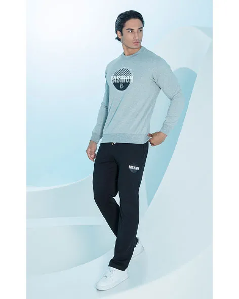 ست مردانه بلکس - بلوز آستين بلند (دورس) و شلوار چاپدار