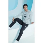 ست مردانه بلکس - بلوز آستين بلند (دورس) و شلوار چاپدار - تصویر 2