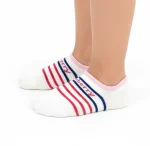 جوراب کالجی بچگانه سفید طرح 5