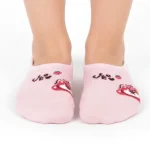 جوراب کالجی بچگانه صورتی طرح 1