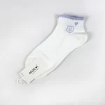 جوراب مچی زنانه - سفید و بنفش طرحدار - تصویر 5