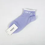 جوراب مچی زنانه - سفید و بنفش طرحدار - تصویر 6