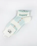 جوراب مچی زنانه - طرح HAPPY - تصویر 6