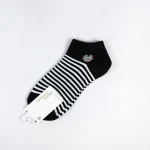 جوراب مچی زنانه - سیاه و سفید طرح گاو - تصویر 4