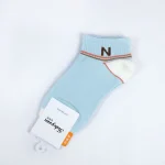 جوراب مچی زنانه - آبی آسمانی طرحدار - تصویر 3