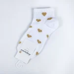 جوراب مچی زنانه - طرح قلب و خرس - تصویر 4