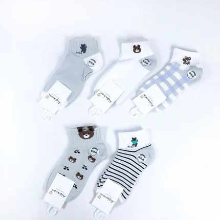 جوراب مچی زنانه - طرح خرسی