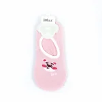 جوراب کالجی بچگانه صورتی طرح 4