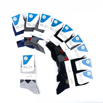 جوراب نیم ساق مردانه بلکس - طرح 2