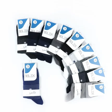 جوراب نیم ساق مردانه بلکس - طرح 3