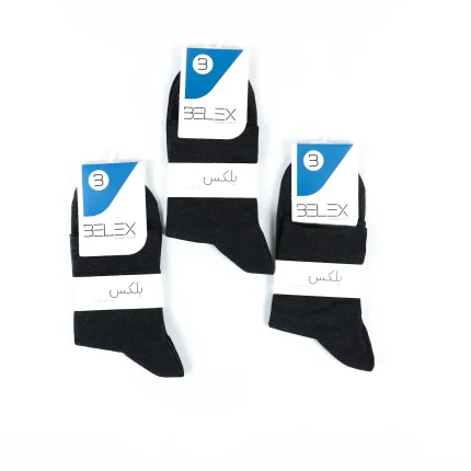 جوراب نیم ساق مردانه بلکس - ذغالی