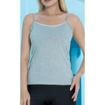 تاپ زنانه بندي يقه گيپور بلکس - تصویر 3