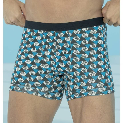 شورت مردانه پادار بلکس طرح کلاه و سیبیل - بسته 2 عددی