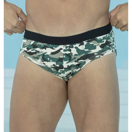 شورت مردانه اسلیپ بلکس طرح ارتشی - بسته 2 عددی