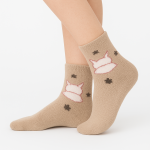 جوراب حوله ای زنانه طرح 4